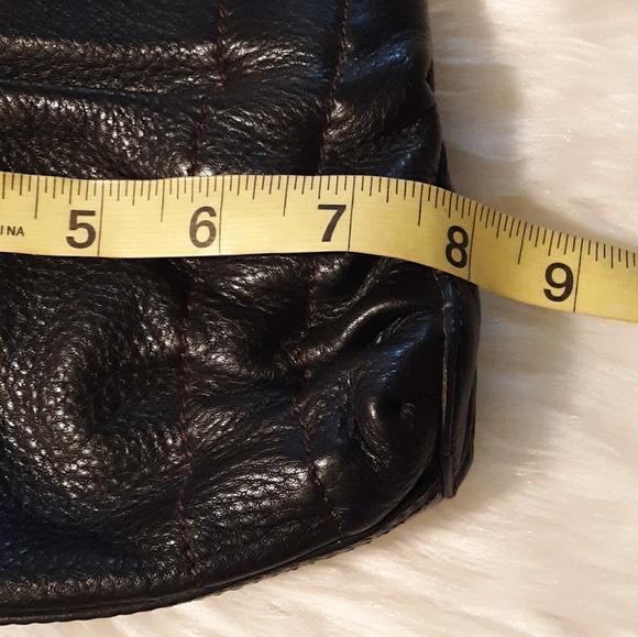Cole Haan Black Leather Vintage Clutch - Picture 3 of 6